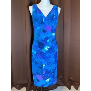 Ralph Lauren beautiful abstract watercolor dress